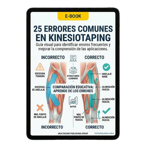 Mockup del bono 4: 25 Errores Comunes en Kinesiotaping